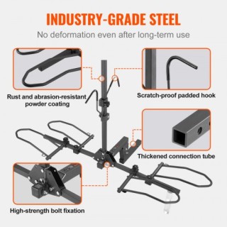 VEVOR Βάση Ποδηλάτων για 2 Ποδήλατα, Μέγιστο Φορτίο 160 LBS, για 2 ...