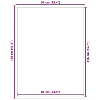 vidaXL Πατάκι Εισόδου Μαύρο 90 x 120 εκ. 4105606 vidaXL Πατάκι Εισόδου Μαύρο 90 x 120 εκ. 4105606