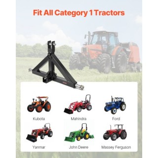 VEVOR Προσαρμογέας Ταχείας Σύνδεσης Ρυμουλκούμενου 3 Σημείων 2 3000... VEVOR Προσαρμογέας Ταχείας Σύνδεσης Ρυμουλκούμενου 3 Σημείων 2 3000...