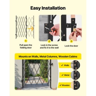 VEVOR Πτυσσόμενη Κλειδωτή Πόρτα Ασφαλείας Ψαλιδωτής Σχάρας 49.61 x ... VEVOR Πτυσσόμενη Κλειδωτή Πόρτα Ασφαλείας Ψαλιδωτής Σχάρας 49.61 x ...