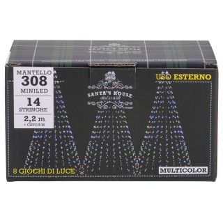 Kooper Μαντέλλο 308 miniled πολύχρωμα 14 κορδόνια ύψος 220 cm 8 παι...