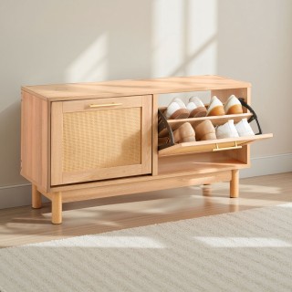 VEVOR Πάγκος Παπουτσοθήκης Εισόδου 1000 x 300 x 530 mm με 2 Αναδιπλ... VEVOR Πάγκος Παπουτσοθήκης Εισόδου 1000 x 300 x 530 mm με 2 Αναδιπλ...