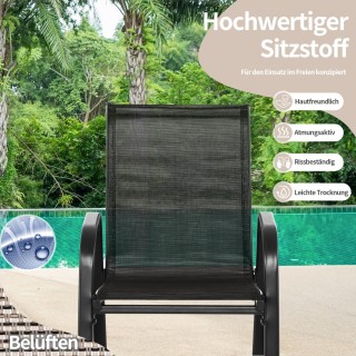 Άνετες Κουνιστές Καρέκλες Εξωτερικού Χώρου με Ανθεκτικό Μεταλλικό Σ... Άνετες Κουνιστές Καρέκλες Εξωτερικού Χώρου με Ανθεκτικό Μεταλλικό Σ...