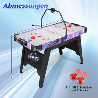 Costway  Επιτραπέζιο Air Hockey Arcade 144 cm με Ισχυρό 12V Μοτέρ κ...