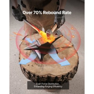 VEVOR Αμόνι με Μονή Κέρατο 55 λίβρες από Χυτοχάλυβα, Στρογγυλό Κέρα... VEVOR Αμόνι με Μονή Κέρατο 55 λίβρες από Χυτοχάλυβα, Στρογγυλό Κέρα...