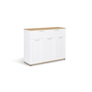 Μπουφές Marius με 3 Πόρτες & 1 Συρτάρι 100 x 34 x 80 cm - Λευκό & Ξ... Μπουφές Marius με 3 Πόρτες & 1 Συρτάρι 100 x 34 x 80 cm - Λευκό & Ξ...