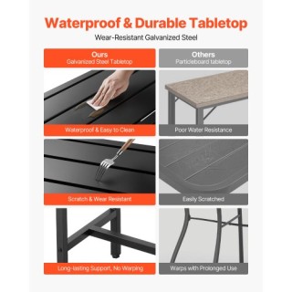 VEVOR Μπαρ Εξωτερικού Χώρου 160 x 37.5 cm, Αδιάβροχο & Ανθεκτικό ZF... VEVOR Μπαρ Εξωτερικού Χώρου 160 x 37.5 cm, Αδιάβροχο & Ανθεκτικό ZF...