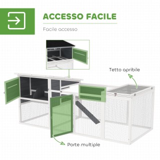 PawHut Κοτέτσι για Κότες με Σπιτάκι, Φωλιά για Επώαση και Εξωτερικ... PawHut Κοτέτσι για Κότες με Σπιτάκι, Φωλιά για Επώαση και Εξωτερικ...