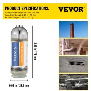 VEVOR 512HZ Ανιχνευτής Αποχέτευσης για Μικρούς Αγωγούς, Ασημί GDKS... VEVOR 512HZ Ανιχνευτής Αποχέτευσης για Μικρούς Αγωγούς, Ασημί GDKS...