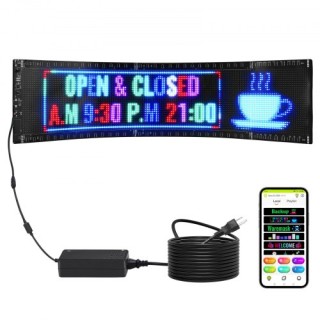 Προγραμματιζόμενη LED Πινακίδα VEVOR 83.5x20cm P5 Πλήρους Χρώματος ... Προγραμματιζόμενη LED Πινακίδα VEVOR 83.5x20cm P5 Πλήρους Χρώματος ...