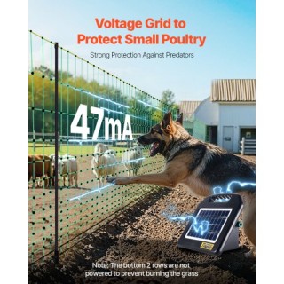 VEVOR Κινητό Δίχτυ Ηλεκτρικής Περίφραξης 50 x 164 για Ζωικό Κεφάλαι...