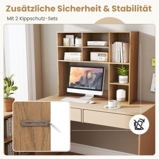 Costway  Πολυλειτουργικό Ράφι Γραφείου με 7 Θήκες για Οθόνες έως 27...