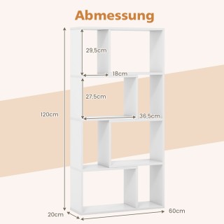 Costway Μοντέρνα και Λειτουργική Βιβλιοθήκη με Γεωμετρικό Σχέδιο κ... Costway Μοντέρνα και Λειτουργική Βιβλιοθήκη με Γεωμετρικό Σχέδιο κ...