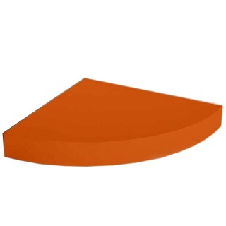 BAKAJI  Γωνιακό Ράφι Τοίχου από Ξύλο MDF Πορτοκαλί 24x4cm  02835178