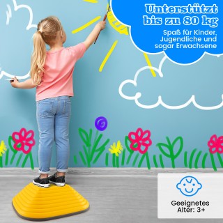 Costway Ρυθμιστικές Πέτρες Παιχνιδιού για Παιδιά - Αντιολισθητικές ...