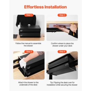 VEVOR Συρταριέρα 2 Συρταριών 40 cm Οργανωτής Κάτω από το Γραφείο GZ... VEVOR Συρταριέρα 2 Συρταριών 40 cm Οργανωτής Κάτω από το Γραφείο GZ...