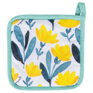 Villa dEste Home Βαμβακερή Κουζινική Πιάστρα 20x20cm με Λουλουδάτο ...