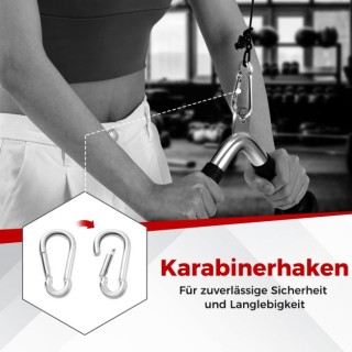 Προσαρτήματα  3 τμχ  και Σχοινί  για  Εκγύμναση Τρικεφάλων COSTWAY ...