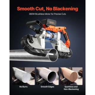 VEVOR Σετ Ασύρματης Πριονόλαμας 20V με Μεταβλητή Ταχύτητα και Βαθύ ...