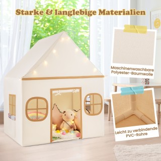 Costway  Εσωτερικό Παιδικό Σπιτάκι Παιχνιδιού με Αστρικά Φώτα & Μαξ...