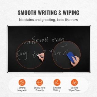 Μεγάλος Μαυροπίνακας VEVOR 70x40 με Αλουμινένιο Πλαίσιο για Γραφείο... Μεγάλος Μαυροπίνακας VEVOR 70x40 με Αλουμινένιο Πλαίσιο για Γραφείο...