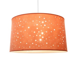 Ostaria Κυλινδρική Ανάρτηση Αστέρια Ροζ D40cm E27 220-240v 50hz Max...