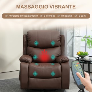 HOMCOM Πολυθρόνα Χαλάρωσης Ανακλινόμενη με 8 Σημεία Μασάζ Θερμαινόμ... HOMCOM Πολυθρόνα Χαλάρωσης Ανακλινόμενη με 8 Σημεία Μασάζ Θερμαινόμ...