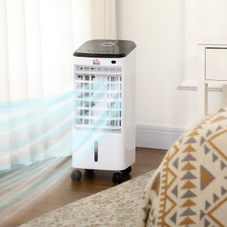 HOMCOM Εξατμιστικός Ψύκτης Αέρα 3 σε 1 με Ανεμιστήρα, Υγραντήρα και... HOMCOM Εξατμιστικός Ψύκτης Αέρα 3 σε 1 με Ανεμιστήρα, Υγραντήρα και...
