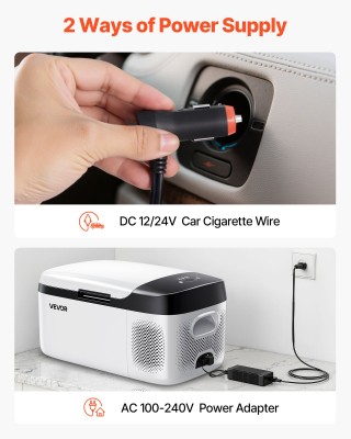 VEVOR Φορητό Ψυγείο Αυτοκινήτου με Συμπιεστή και Έλεγχο μέσω Εφαρμο...
