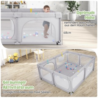 Costway  Μεγάλο Παιδικό Πάρκο Δραστηριοτήτων με 50 Μπάλες Ωκεανού κ...