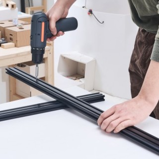 VEVOR 4PCS 1m T Slot 2040 Ανοδιωμένη Αλουμινένια Ράγα 2040OBLXCDG4X...