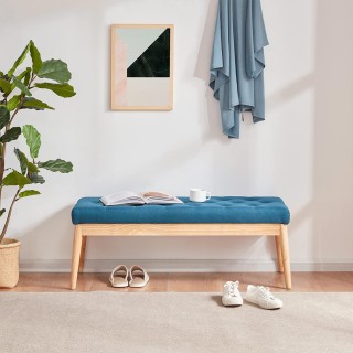 Shally Dogan  Κασετίνα Πουφ Οθωμανική Μπλε Είσοδος Πάγκος Υψηλής Πυ...