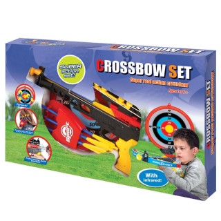 BAKAJI Παιδική Παιχνιδότοξο Σετ με 4 Βέλη, Στόχο και Θήκη Βελών 020... BAKAJI Παιδική Παιχνιδότοξο Σετ με 4 Βέλη, Στόχο και Θήκη Βελών 020...