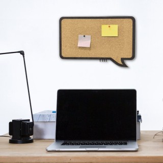 BAKAJI Πίνακας από Φελλό σε Σχήμα Φυσαλίδας με Μαύρο Πλαίσιο για τ... BAKAJI Πίνακας από Φελλό σε Σχήμα Φυσαλίδας με Μαύρο Πλαίσιο για τ...