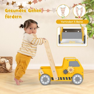 Costway Ξύλινος Παιδικός Περπατούρα με Διπλή Λειτουργία και Εργαλει...