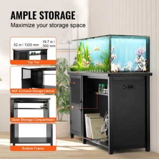 Βάση Ενυδρείου VEVOR 75 Γαλονιών με Αποθηκευτικό Χώρο και Ενσωματωμ...