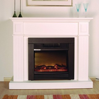 BAKAJI Ηλεκτρικό Τζάκι Camino Chicago με Ξύλινο Πλαίσιο 1800W με Έπ...