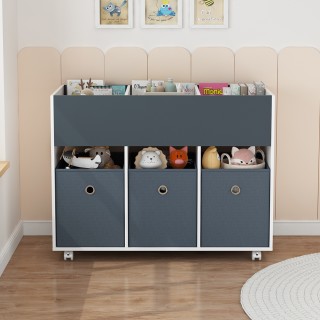 Shally Dogan Ράφι για Παιδιά με 3 Υφασμάτινα Συρτάρια Βιβλιοθήκη μ... Shally Dogan Ράφι για Παιδιά με 3 Υφασμάτινα Συρτάρια Βιβλιοθήκη μ...