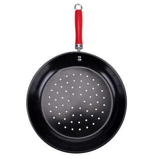 Galileo Τηγάνι για κάστανα αντικολλητικό 28 εκ. από ανθρακούχο χάλυ...