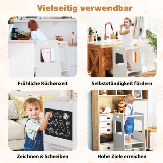 Costway Παιδική Σκαλοπάτια Κουζίνας με Ρυθμιζόμενη Πλατφόρμα και Πί... Costway Παιδική Σκαλοπάτια Κουζίνας με Ρυθμιζόμενη Πλατφόρμα και Πί...