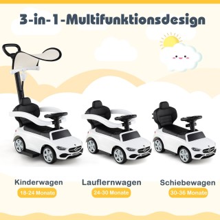 Costway Περπατούρα Mercedes-Benz 3-σε-1 με Ήχους και Ρυθμιζόμενη Σκ... Costway Περπατούρα Mercedes-Benz 3-σε-1 με Ήχους και Ρυθμιζόμενη Σκ...