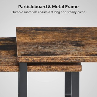 SONGMICS Σετ Επεκτάσιμης ραφιέρας μπαχαρικών, vintage καφέ-μαύρο,KC... SONGMICS Σετ Επεκτάσιμης ραφιέρας μπαχαρικών, vintage καφέ-μαύρο,KC...