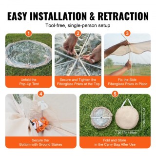 VEVOR Αθλητική Σκηνή Pop-Up για 8-10 Άτομα Αδιάβροχη BWZPZDXZTMYX9... VEVOR Αθλητική Σκηνή Pop-Up για 8-10 Άτομα Αδιάβροχη BWZPZDXZTMYX9...