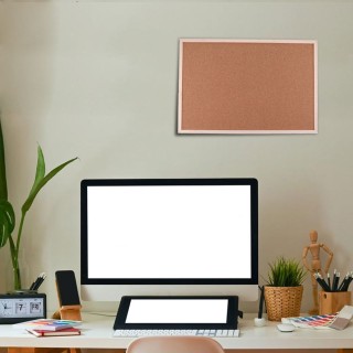 BAKAJI Ορθογώνιος Πίνακας Ανακοινώσεων από Φελλό με Ξύλινο Πλαίσιο... BAKAJI Ορθογώνιος Πίνακας Ανακοινώσεων από Φελλό με Ξύλινο Πλαίσιο...