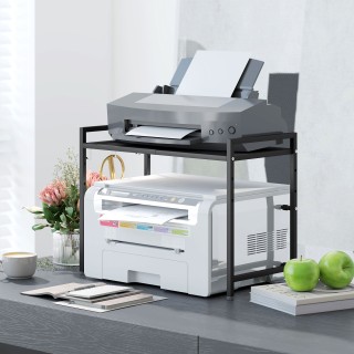 HOMCOM Επεκτάσιμος Μεταλλικός Φούρνος Μικροκυμάτων 2 Επιπέδων με 3 ...