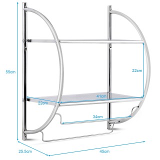 Costway  Αποκλειστική Κρεμάστρα Πετσετών με Μοντέρνο Σχεδιασμό και ...