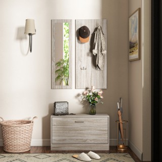 HOMCOM Σετ Εισόδου 3 Τεμαχίων με Παπουτσοθήκη, Κρεμάστρα και Καθρέφ... HOMCOM Σετ Εισόδου 3 Τεμαχίων με Παπουτσοθήκη, Κρεμάστρα και Καθρέφ...