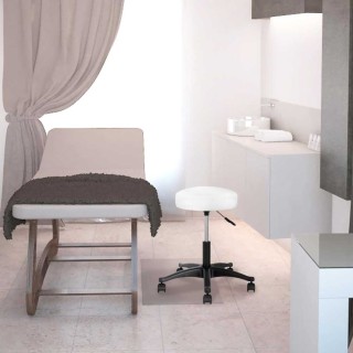 Περιστρεφόμενο Σκαμπό Αισθητικής με Επενδεδυμένο Κάθισμα 10cm από Ο...