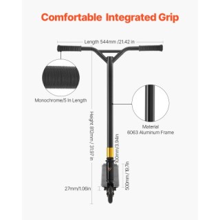 VEVOR Σκούτερ Κόλπων για Παιδιά & Ενήλικες με Ελαφρύ Κατάστρωμα DCL...