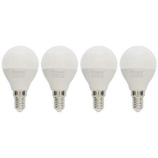 Kooper Σετ 4 Λαμπτήρες LED Bulb 7W Θερμό Φως Kooper 5914565 Kooper Σετ 4 Λαμπτήρες LED Bulb 7W Θερμό Φως Kooper 5914565
